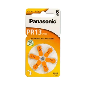 Батарейка Panasonic повітряно-цинкова PR13(PR48, AC13, DA13, AG5, ZA13) блістер, 6 шт., PR-13/6LB UA